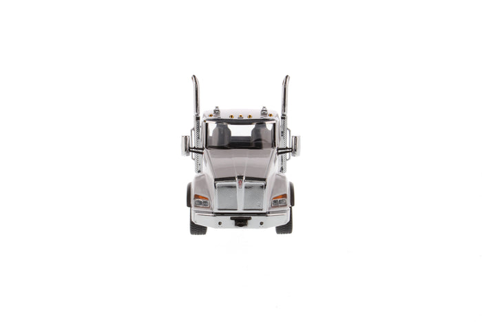 1:50 Kenworth T880S SBFA Day Cab Tandem Tractor with Pusher Axle- Metallic White cab, 71058  *INCOMING JUNE