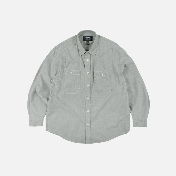 1920'S OXFORD WORK SHIRT - GREEN