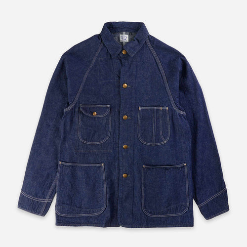 1950'S DENIM COVERALL JACKET - ONE WASH