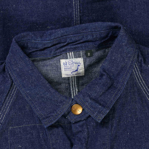1950'S DENIM COVERALL JACKET - ONE WASH