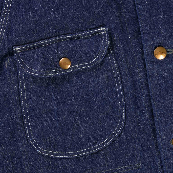 1950'S DENIM COVERALL JACKET - ONE WASH