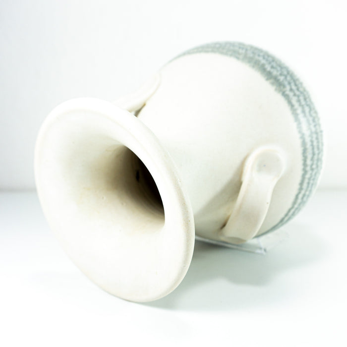 1960s CERAMIC VASE by SILBERDISTEL Westgermany 80/23 beige off-white gray