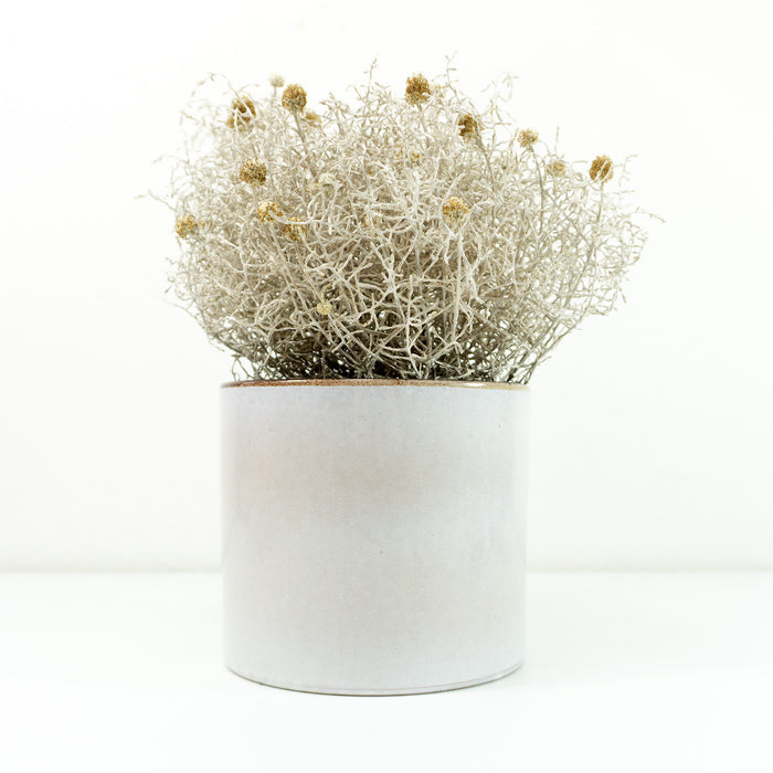 1970s CERAMIC PLANTER by MAREI Westgerman pottery, handpainted brown beige white