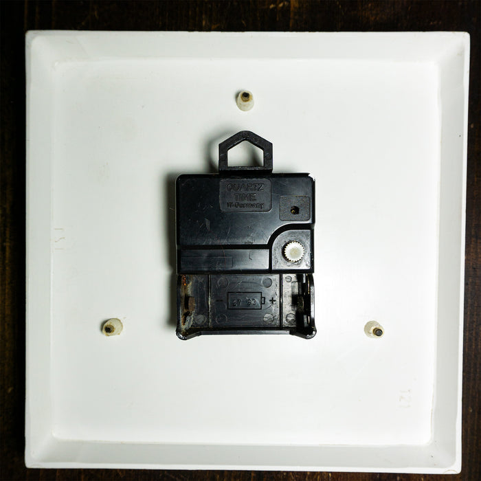 1970s Westgerman Midcentury Plastic Battery Clock By Blessing