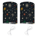 50s Retro Wall Sconces Set – Smart LED Stars Celestial - US Plug - retro wall sconces