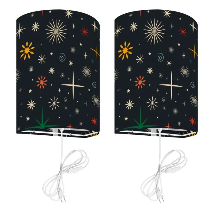 50s Retro Wall Sconces Set – Smart LED Stars Celestial - US Plug - retro wall sconces