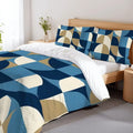 60s Geometric Retro Pattern Duvet Cover Set: Midcentury Modern Bedding - Bedding - retro