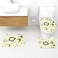 60s Retro Atomic Bathroom Rugs Set | Midcentury Modern Bathroom Decor - One Size - retro bathroom
