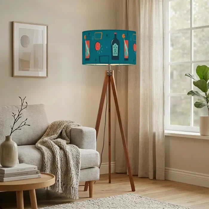 60s Retro Tripod Floor Lamp: Mid-Century Modern Light Smart LED Remote - retro floor lamps