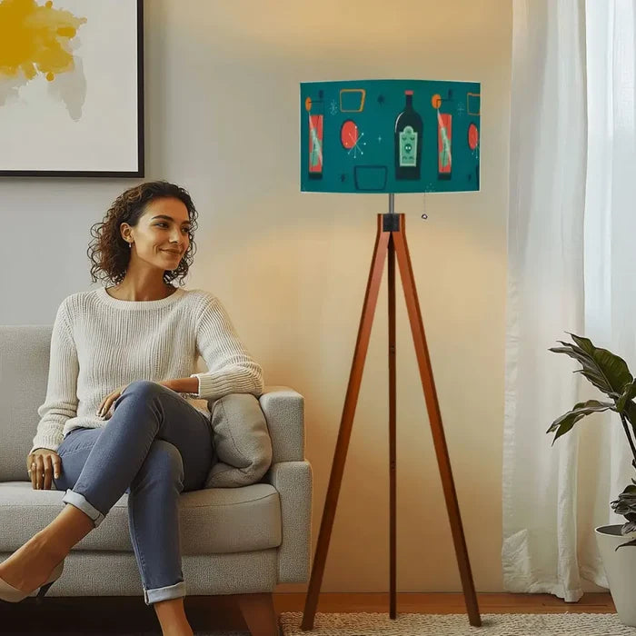 60s Retro Tripod Floor Lamp: Mid-Century Modern Light Smart LED Remote - retro floor lamps