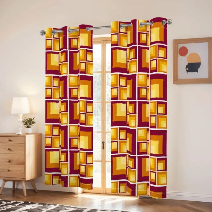 70s Pattern Retro Runner Rug – Midcentury Home Hallway Decor Multi Sizes - retro runner