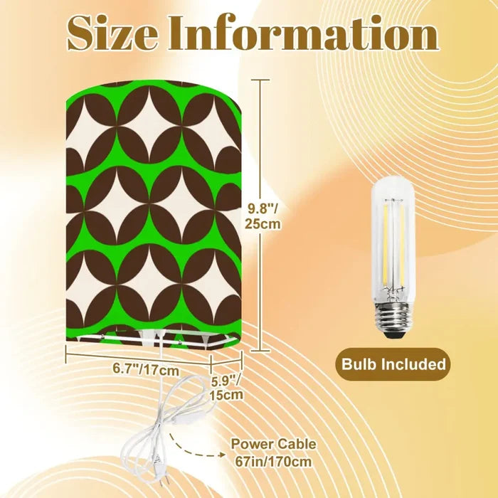 70s Retro Wall Sconces Set – Smart LED Green Geometric - retro wall sconces