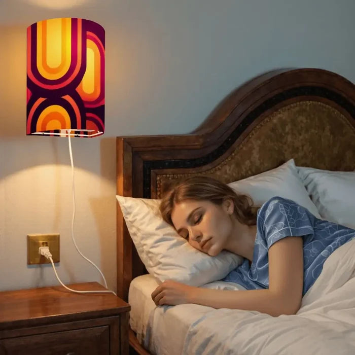 70s Retro Wall Sconces Set – Smart LED Orange Brown - retro wall sconces