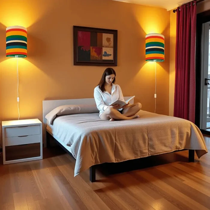 70s Retro Wall Sconces Set – Smart LED Stripes Rainbow - retro wall sconces