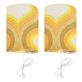 70s Retro Wall Sconces Set – Smart LED Yellow White - US Plug - retro wall sconces