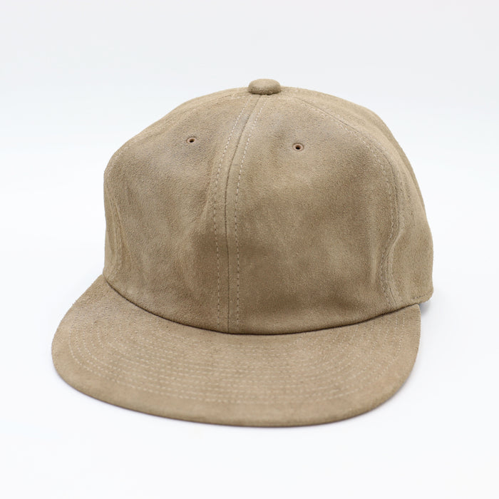 80's VINTAGE BRUSHED VELOUR CAP - BEIGE