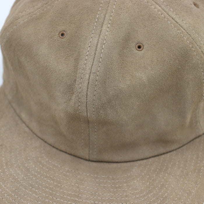 80's VINTAGE BRUSHED VELOUR CAP - BEIGE