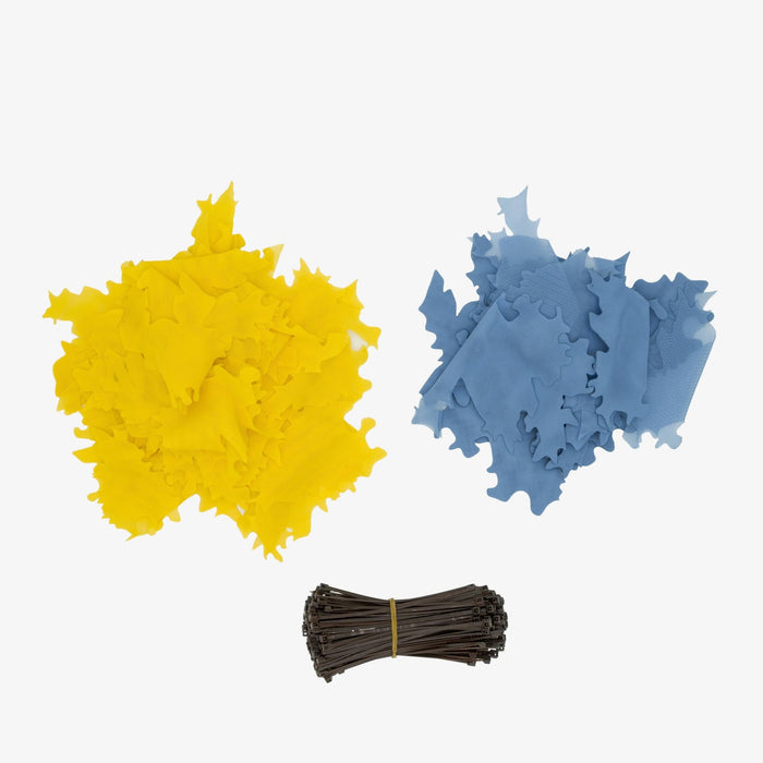 Adaptive Ghillie Mesh (AGM) Spring Bloom Leafs - 50g Pack - Kicking Mustang Concealment System (KMCS)
