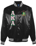 AKA Striped Satin Jacket