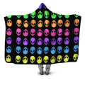Alien Pattern Hooded Blanket Sartoris Art Epic Hoodie