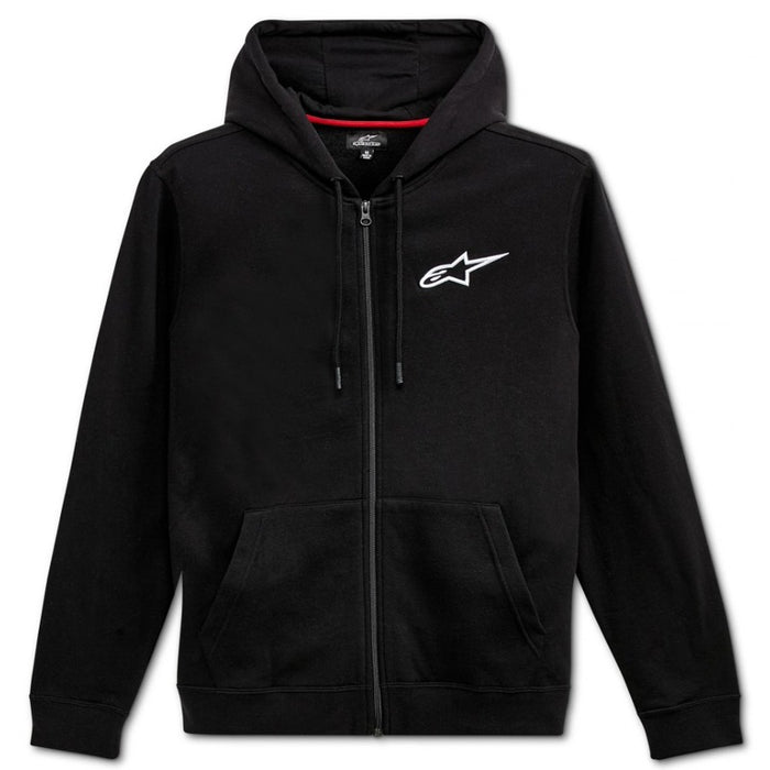 ALPINESTARS AGELESS CHEST ZIP HOODIE - BLACK/WHITE