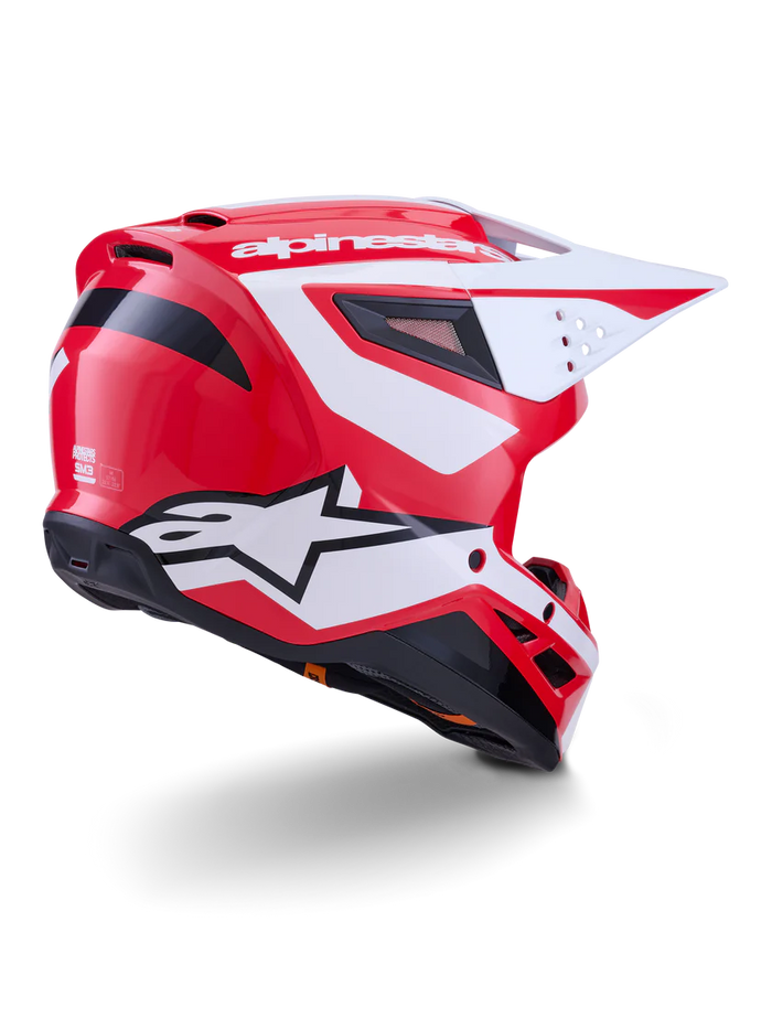 Alpinestars SM3 Heat Helmet - Red/White/Black Glossy