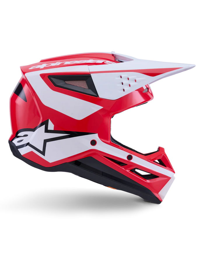 Alpinestars SM3 Heat Helmet - Red/White/Black Glossy