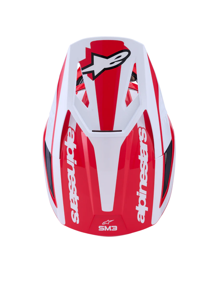 Alpinestars SM3 Heat Helmet - Red/White/Black Glossy
