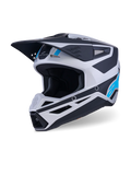Alpinestars SM3 Heat Helmet -  Silver/Blue/Matte Black