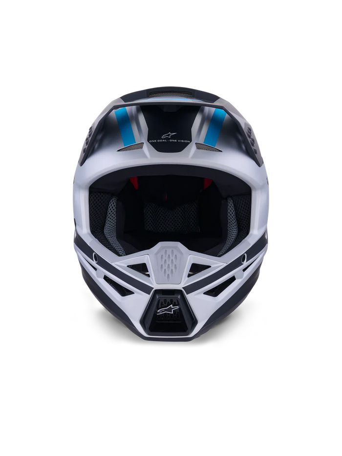 Alpinestars SM3 Heat Helmet -  Silver/Blue/Matte Black