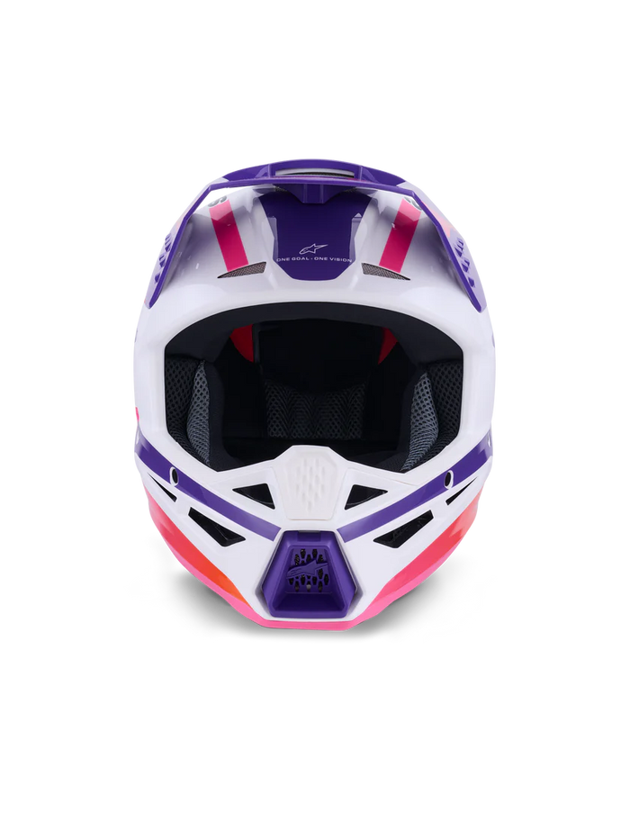 Alpinestars SM3 Heat Helmet - White/Purple/Pink Glossy