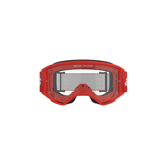 Alpinestars Vision 3 Wordmark Goggle - Red/ Clear Lens