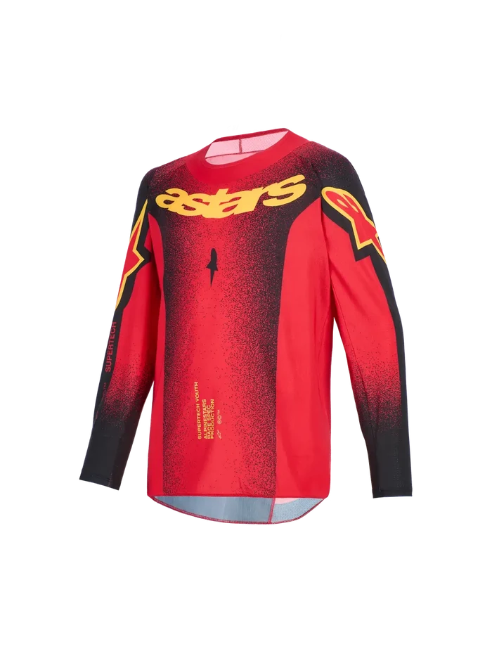 Alpinestars Youth Supertech Scenz MX Jersey - Red/Black/Yellow