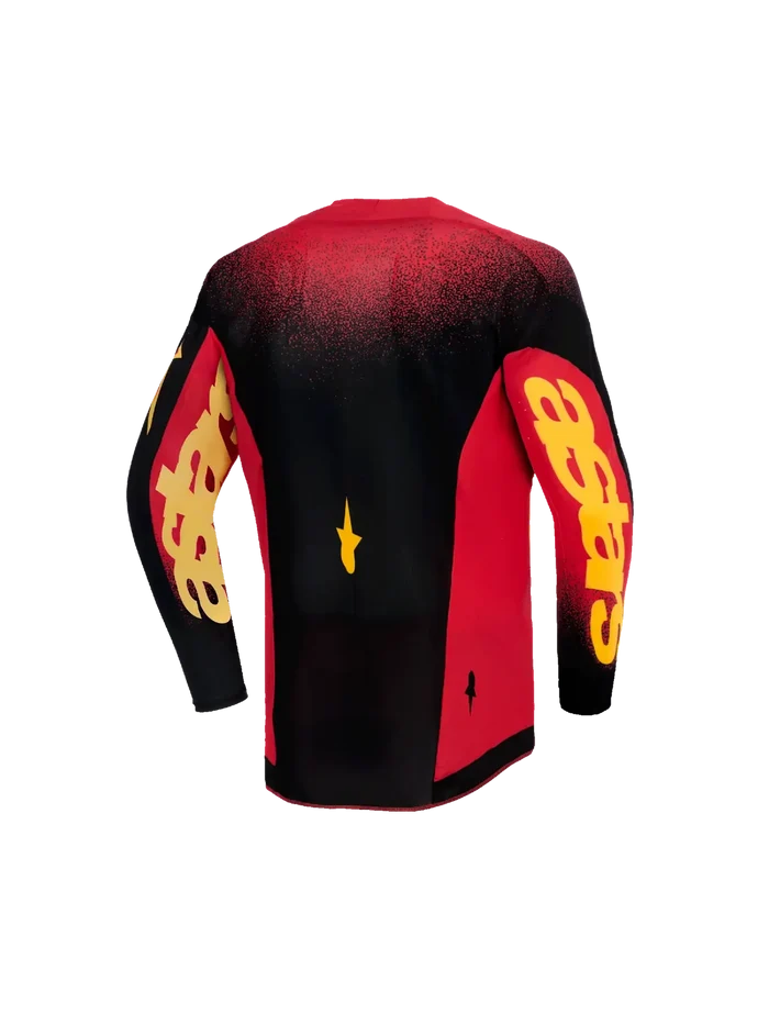 Alpinestars Youth Supertech Scenz MX Jersey - Red/Black/Yellow