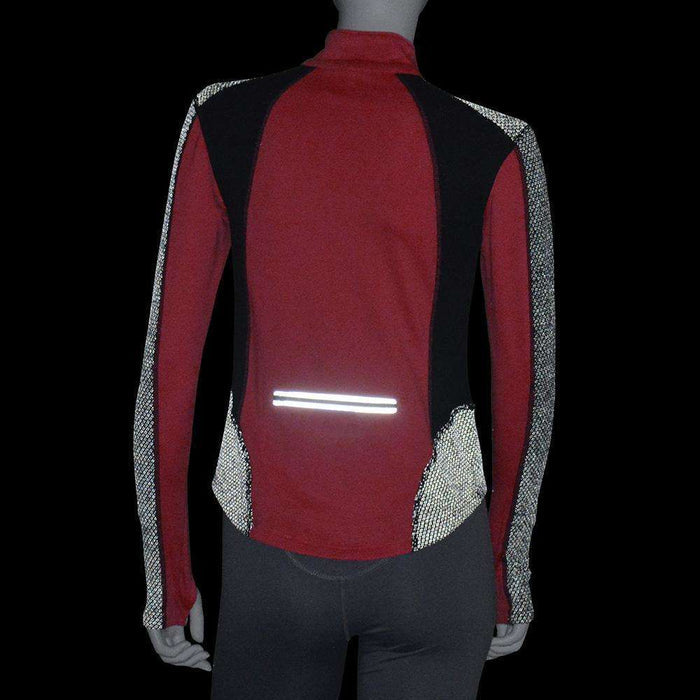 Ambition Reflective Women's Pullover in Coral Glo/Black