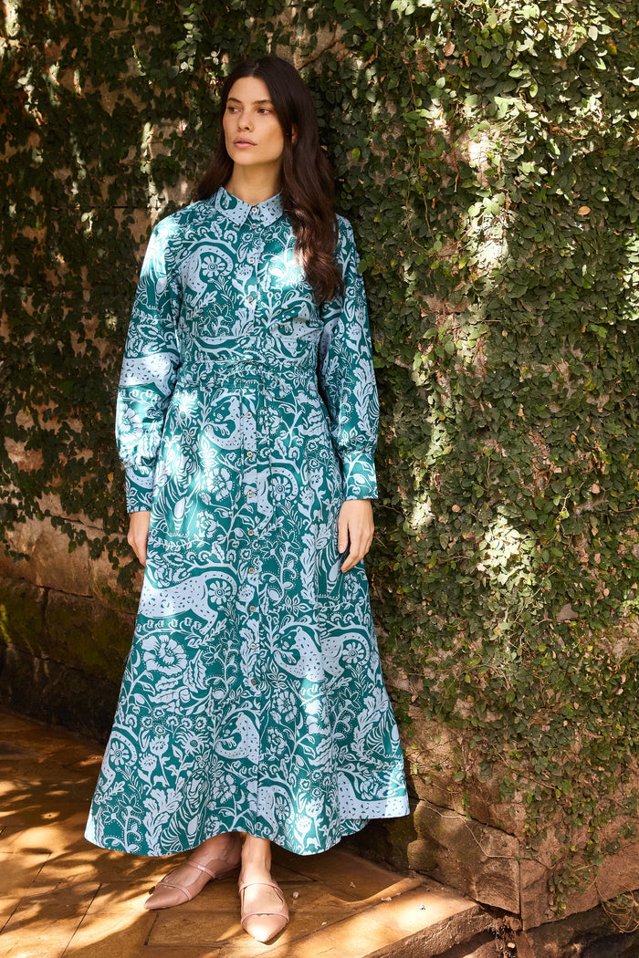 Ana Dress- Singita Green
