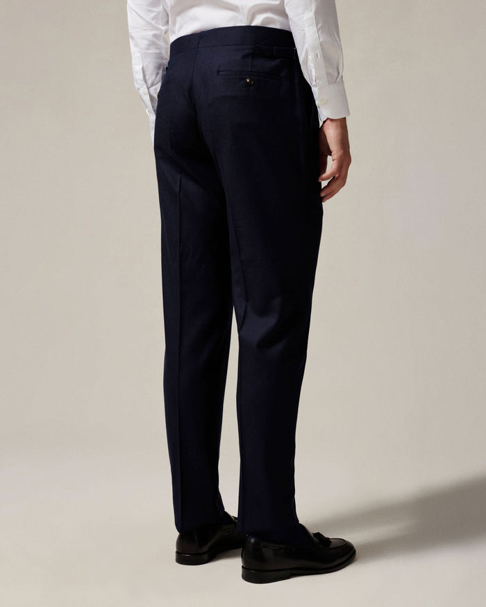 Anderson Flannel Virgin Wool Suit Navy