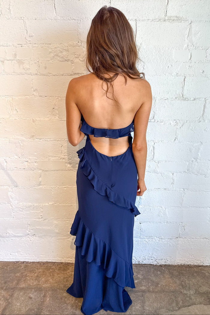 Andi Strapless Dress, Strapless Dress, Maxi Dress, Wedding Guest Dress, Adeline Boutique, Dallas Boutique, Boutique Dresses