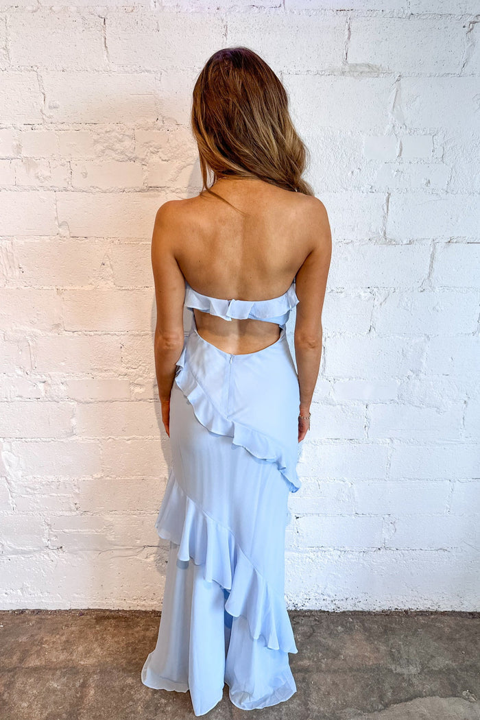 Andi Strapless Dress, Strapless Dress, Maxi Dress, Wedding Guest Dress, Adeline Boutique, Dallas Boutique, Boutique Dresses