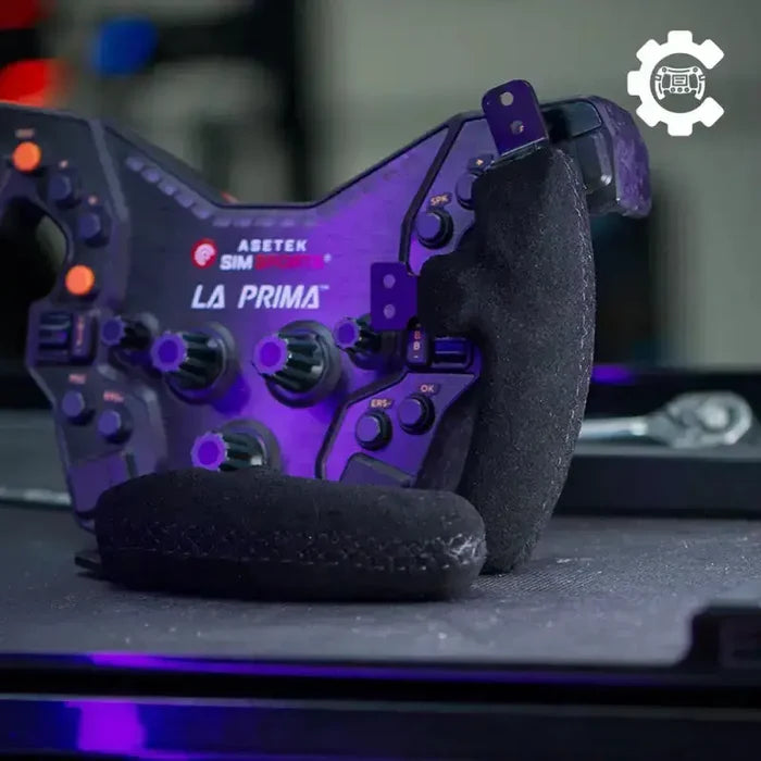 Asetek SimSports Formula Regular Steering Wheel Handles with Suede - Sim Race Webshop B.V.