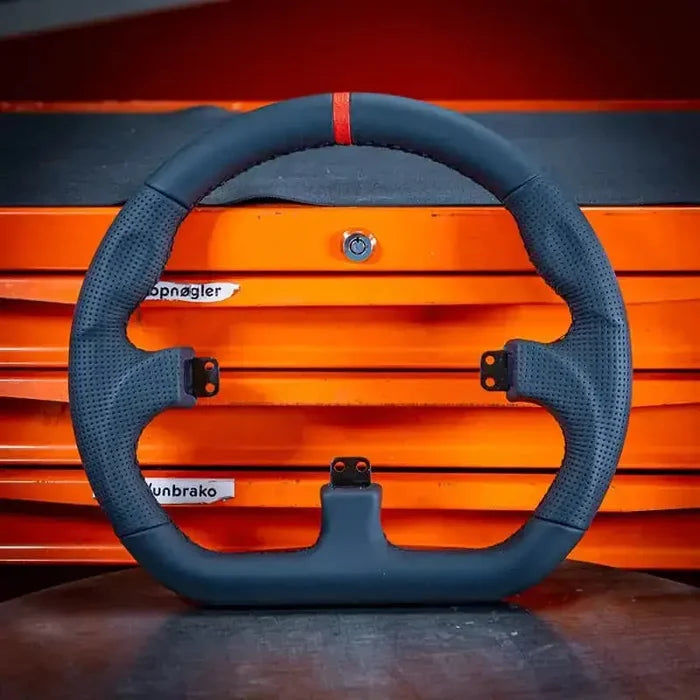 Asetek SimSports GT Closed D Black Leather Rim - Sim Race Webshop B.V.