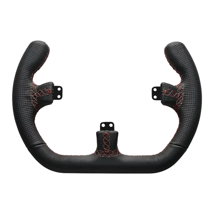 Asetek SimSports Open D Black Leather Rim - Sim Race Webshop B.V.