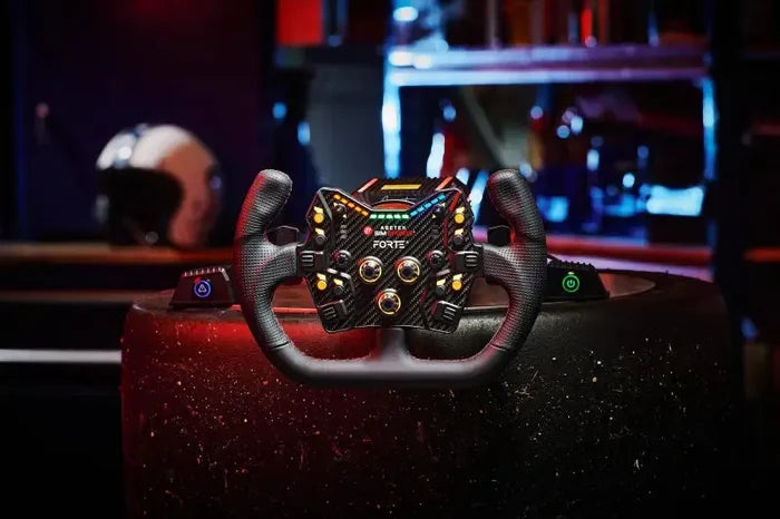 Asetek SimSports Open D Black Leather Rim - Sim Race Webshop B.V.