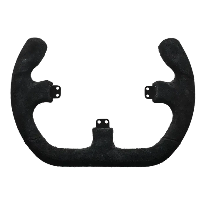 Asetek SimSports Open D Black Suede Rim - Sim Race Webshop B.V.