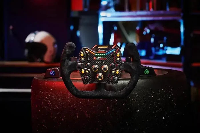 Asetek SimSports Open D Black Suede Rim - Sim Race Webshop B.V.
