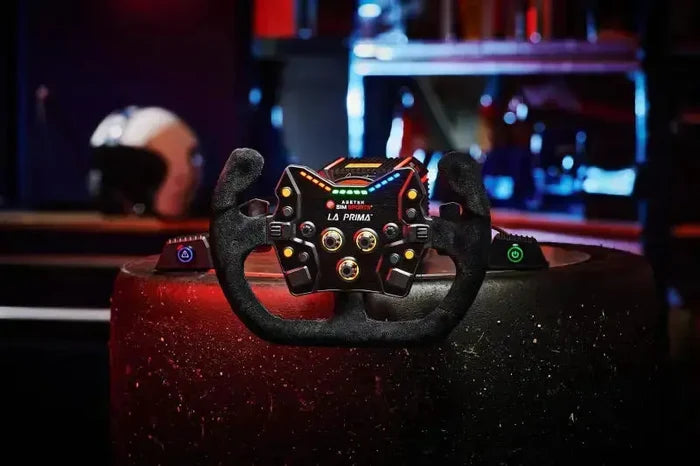 Asetek SimSports Open D Black Suede Rim - Sim Race Webshop B.V.