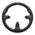 Asetek SimSports Round Black Leather Steering Wheel Rim - Sim Race Webshop B.V.