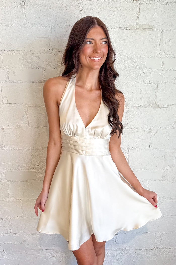 ASTR The Label Mielle Dress, Satin Dress, Holiday Dresses, Women's Dresses, Adeline Boutique, Dallas Boutique, Women's Boutique