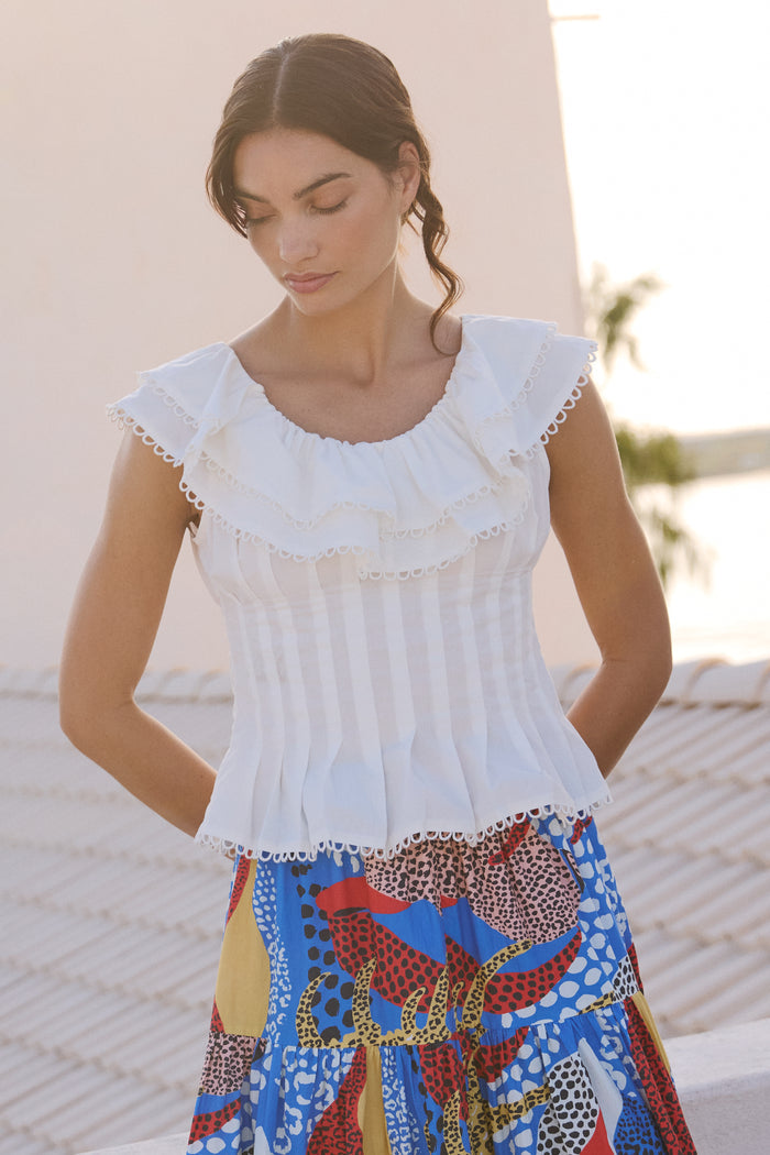 Athena Top- Tisbury White