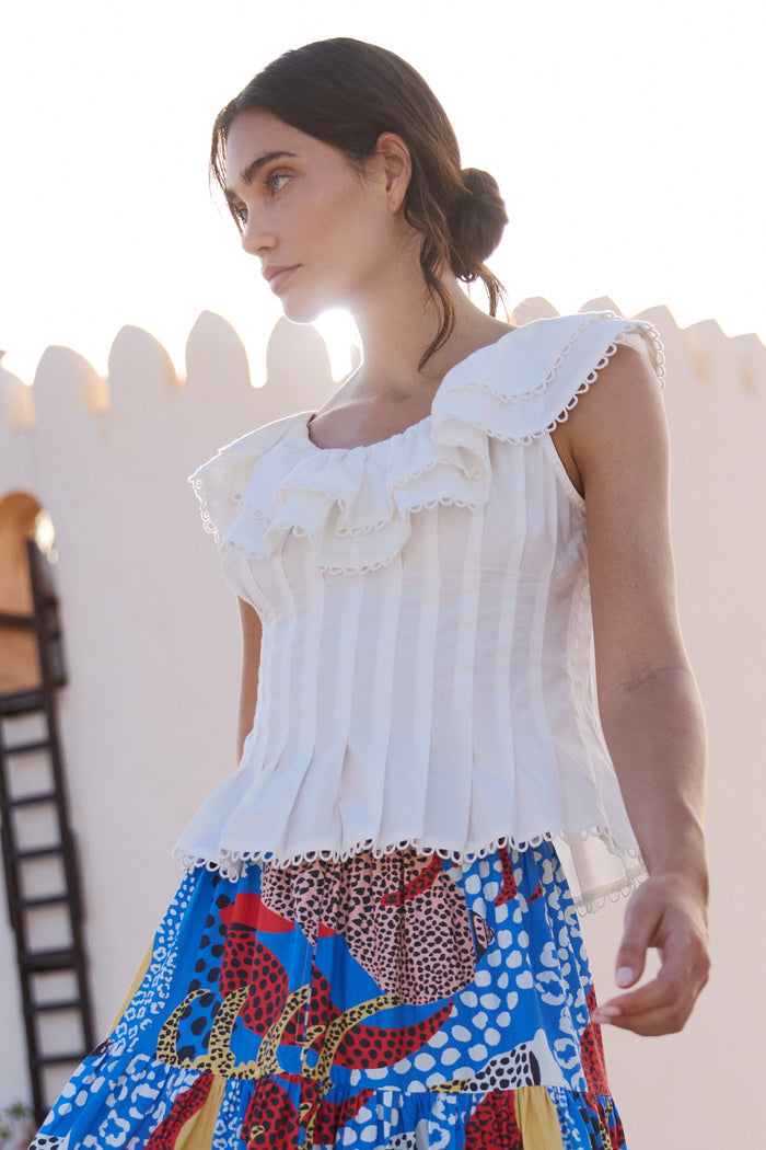 Athena Top- Tisbury White